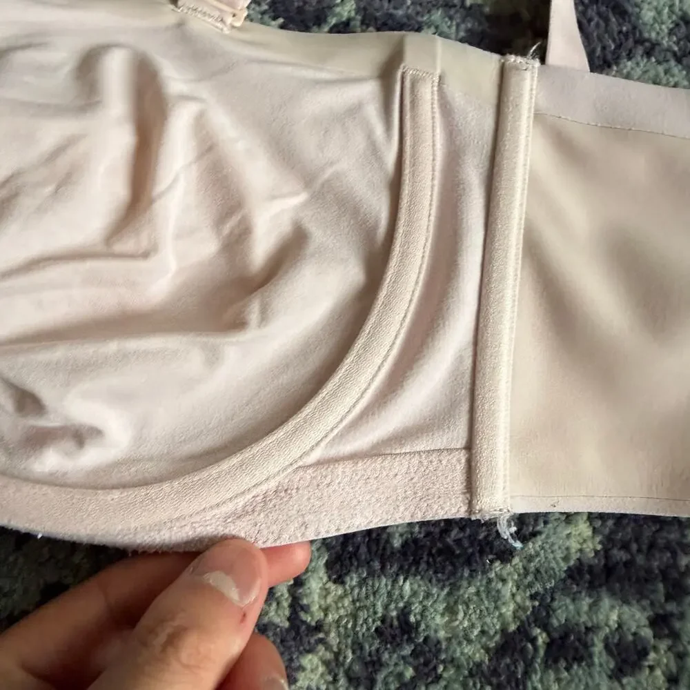Aerie SMOOTHEZ Wired Bra-Ish Bralette Pale Nude Colored Size 40C - Picture 8 of 10